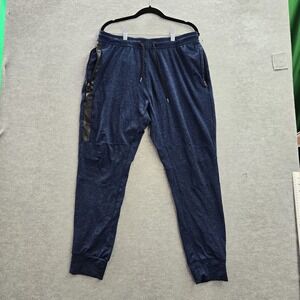 American Eagle Men Activewear Pants L Blue Joggers Zip Pockets 27" Inseam‎